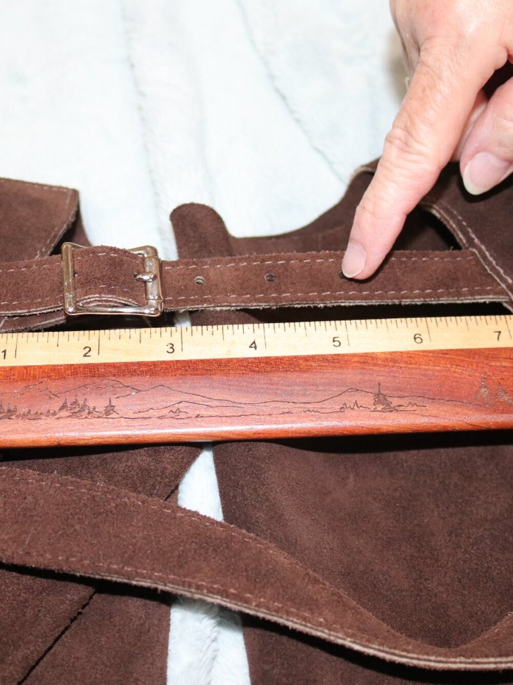 Women's western chaps. Dark brown, size large (14). New. - Picture 15 of 15